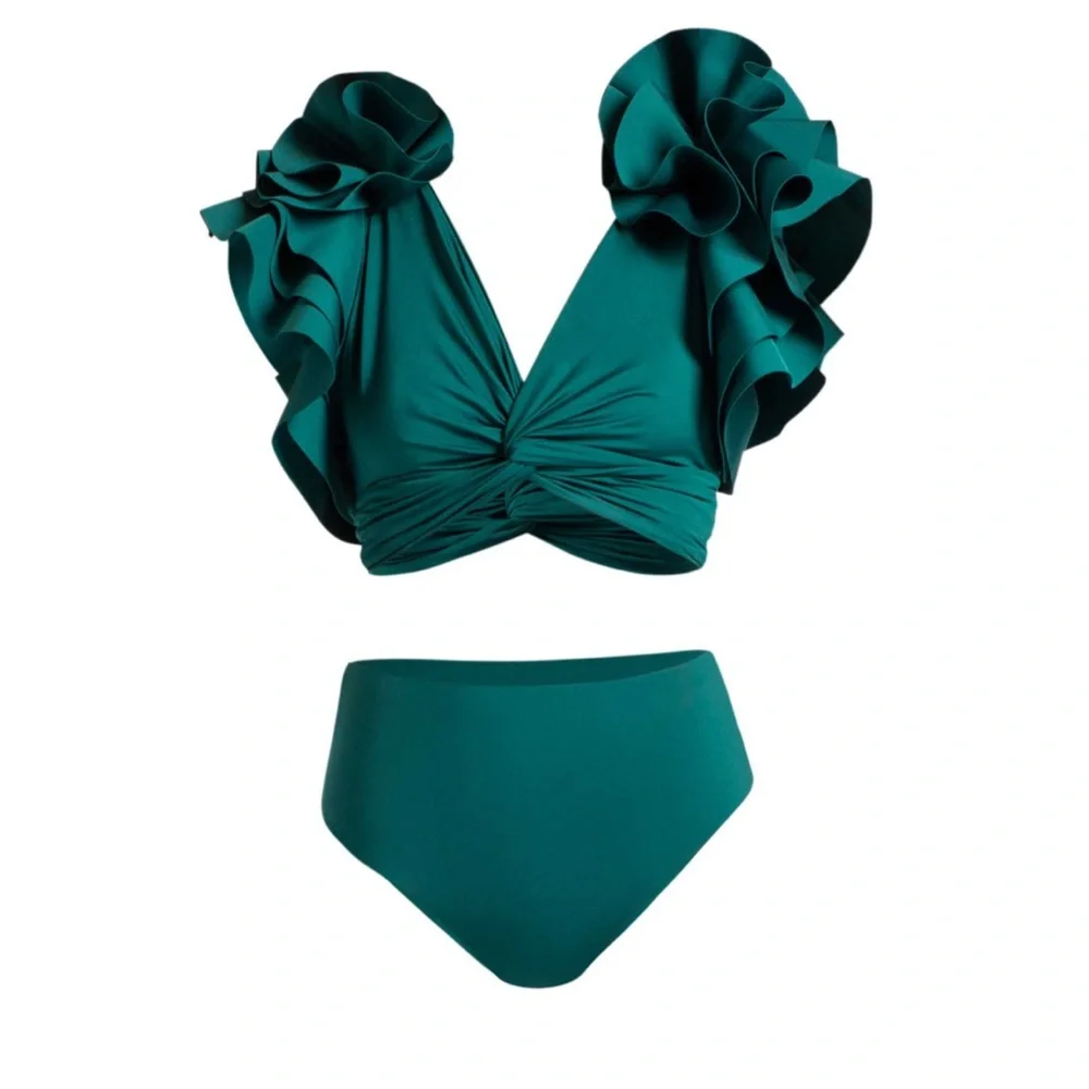 MAYGEL CORONEL Kai Two-Piece Flutter-Sleeve Bikini Set - Picture 1 of 8